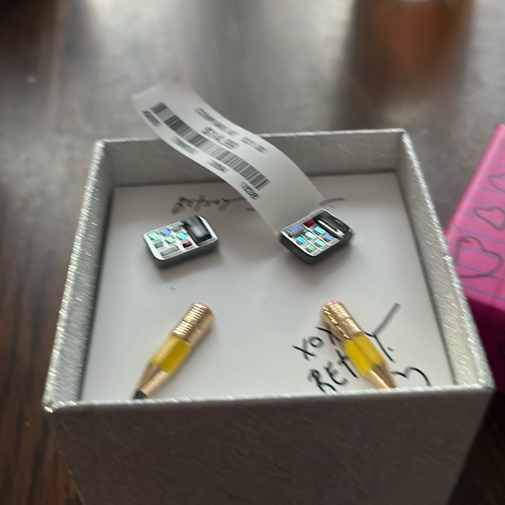 Betsey Johnson two post earrings brand new